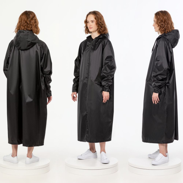 Дождевик R2, черный, XS–XXL