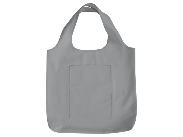 Сумка-шоппер «Revest» из переработанного хлопка 320 г/м2, Цвет серый
