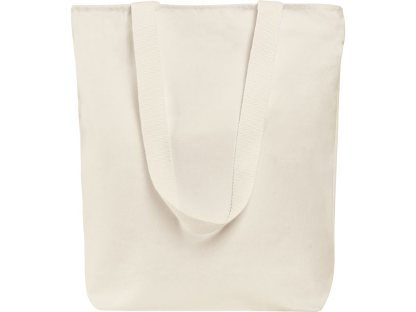 Сумка на молнии «Zipper» из хлопка 280 г/м2, Цвет натуральный