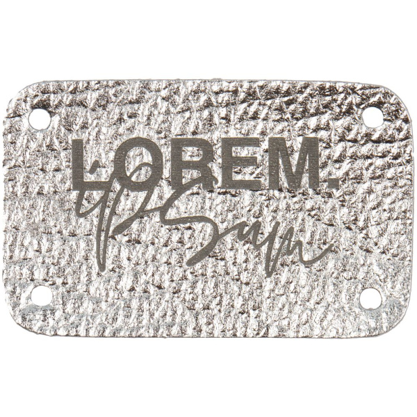 Лейбл Corolla Metal, S, серебряный, 2,5х4 см