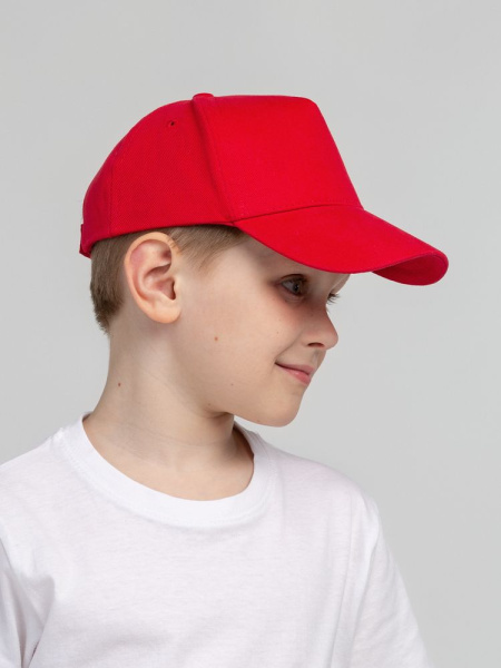 Бейсболка детская Standard Kids, красная, 52-54