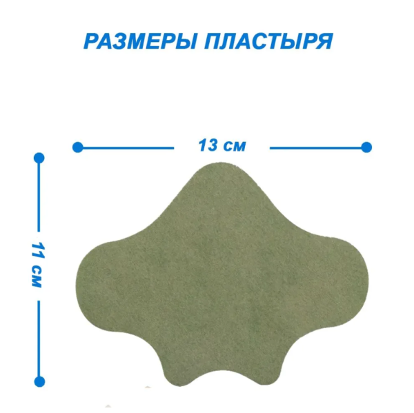 Пластырь обезболивающий для спины Hyllis / патч поясничный травяной 10 шт. в упаковке