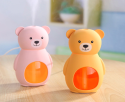 Увлажнитель - аромадиффузор воздуха "Медвежонок" Bear Humidifier с подсветкой, 150 ml,220V Оранжевый