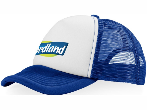 Бейсболка «Trucker», Цвет ярко-синий/белый