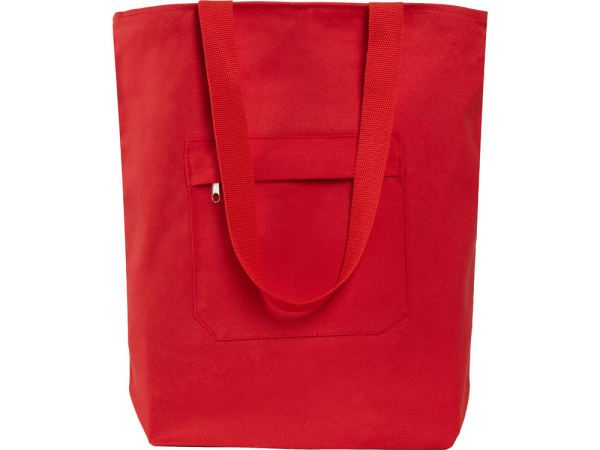 Сумка на молнии «Zipper» из хлопка 280 г/м2, Цвет красный