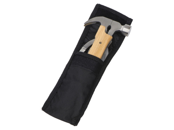 Мультиинструмент с молотком «Bro», Цвет серебристый/натуральный