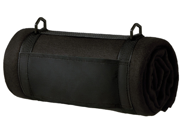 Плед «Нежность» с ремешком на плечо, Цвет черный