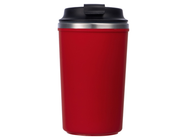 Герметичная термокружка на присоске «Kick», 350 мл, Цвет красный