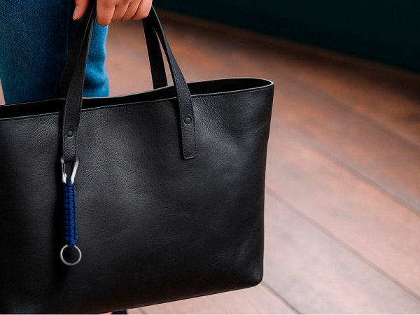 Брелок «Austere», Цвет темно-синий с серебристым