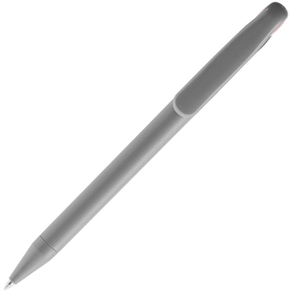 Ручка шариковая Prodir DS1 TMM Dot, серая с красным, 14х1,1 см