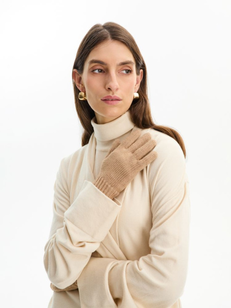 Перчатки Alpine, бежевые, S/M, L/XL