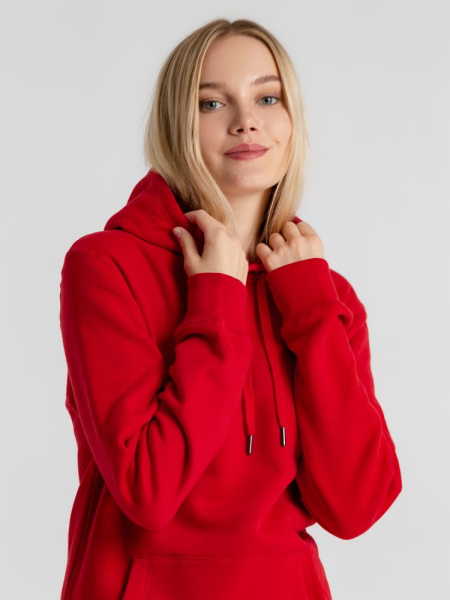 Толстовка с капюшоном унисекс King, красная, XS–4XL