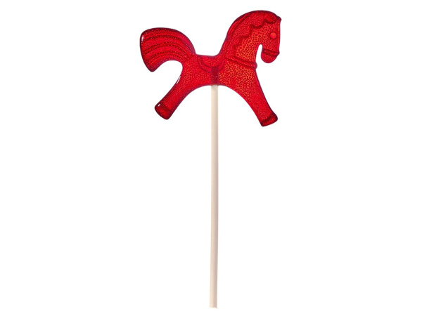 Леденец «Лошадка» со вкусом вишни, Цвет красный