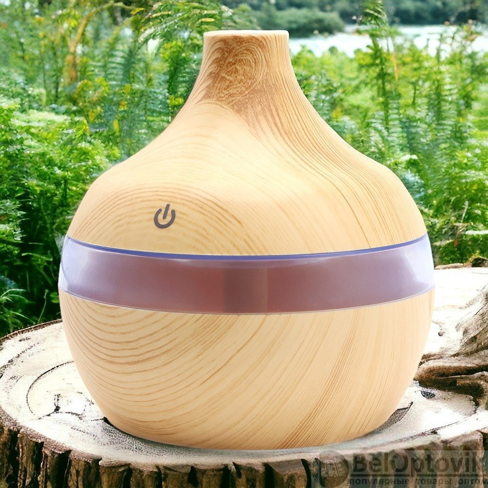 Светодиодный USB арома увлажнитель Holz, коричневый