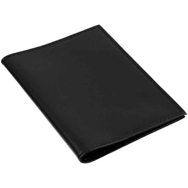 Обложка для паспорта Top, черная, 13,8х9,5 см
