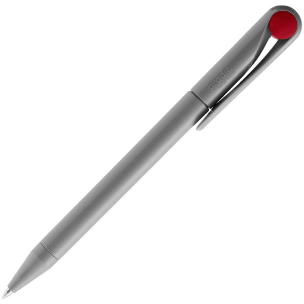 Ручка шариковая Prodir DS1 TMM Dot, серая с красным, 14х1,1 см