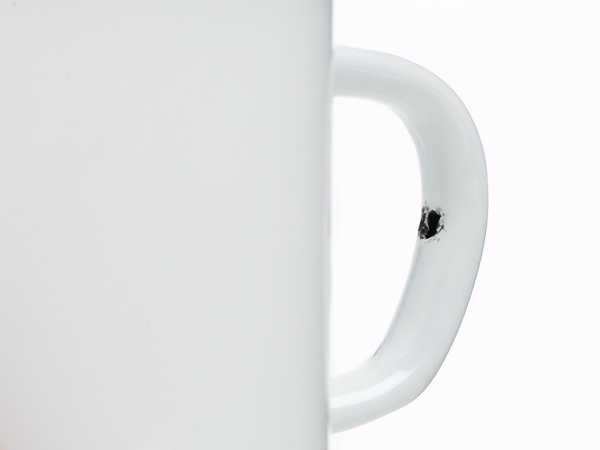 Кружка эмалированная «Retro», Цвет белый