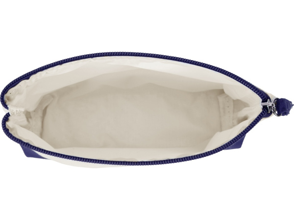 Косметичка хлопковая «Cotton», Цвет белый/синий