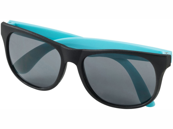Очки солнцезащитные «Retro», Цвет черный/морская волна