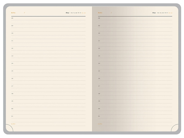 Ежедневник недатированный А5 «Parliament», Размер A5, Цвет темно-серый