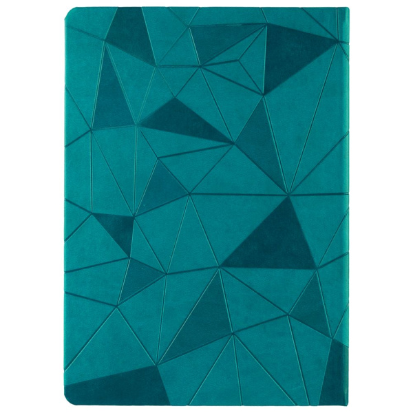 Ежедневник Gems, недатированный, бирюзовый, 15х20,9х2,1 см