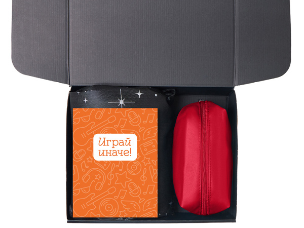 Подарочный набор «Re:y. Boost» с кофемашиной, капсулами и косметичкой, Цвет красный