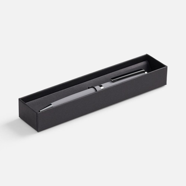 Ручка шариковая Inkish Chrome в футляре, серая