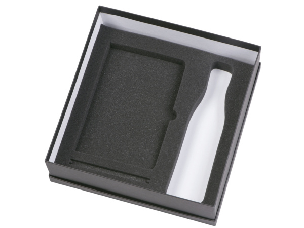 Подарочный набор «COLOR IT» c блокнотом, ручкой и термобутылкой, Размер твердая обложка, Цвет зеленое яблоко