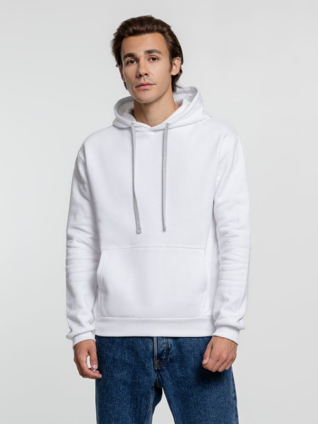 Толстовка с капюшоном Kirenga Heavy, белая (белоснежная), XS–5XL