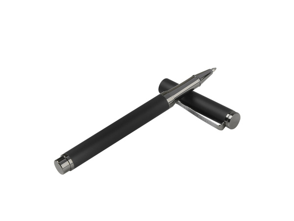 Ручка металлическая шариковая «Venezia Pragmatico» софт-тач, Цвет черный