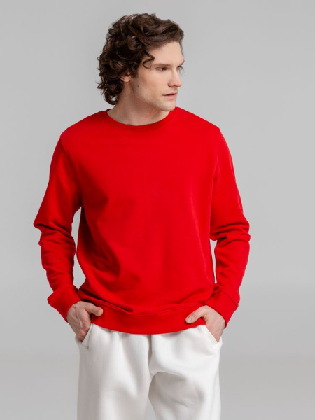 Свитшот унисекс BNC Inspire (Organic), красный, XS–3XL