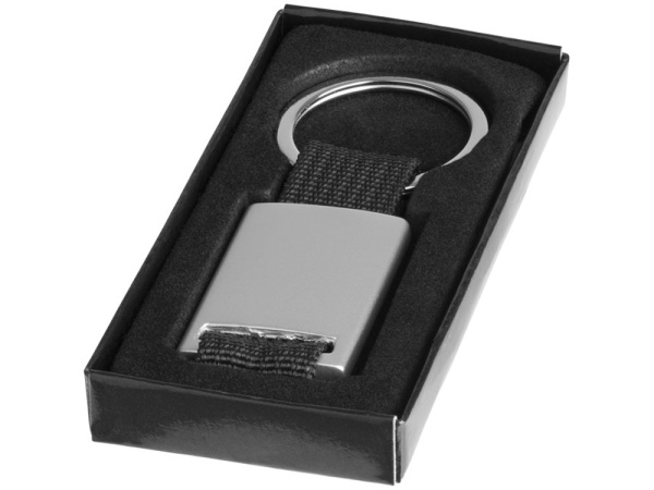 Брелок «Mondo», Цвет серебристый/черный