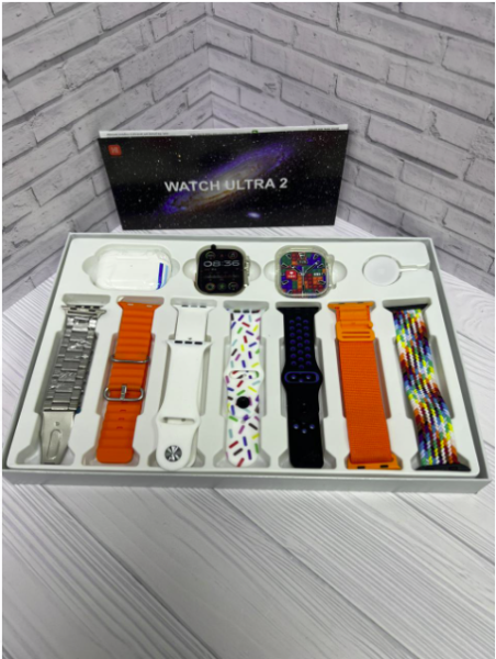 Набор умные часы + наушники I20 ULTRA 2  MAX SUIT (7  ремешков)