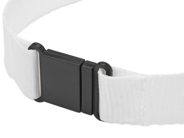 Ланьярд с карабином и замком безопасного разрыва, Цвет белый