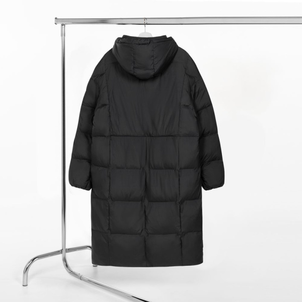 Пуховик унисекс Kapsula, черный, XS–XXL