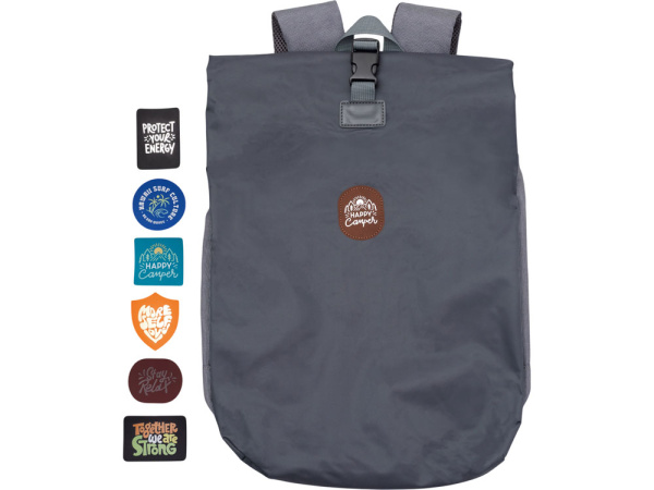 Рюкзак «Glaze» для ноутбука 15'' с патчем, Цвет серый