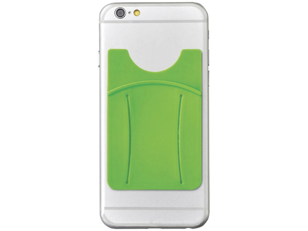 Картхолдер для телефона с держателем «Trighold», Цвет лайм