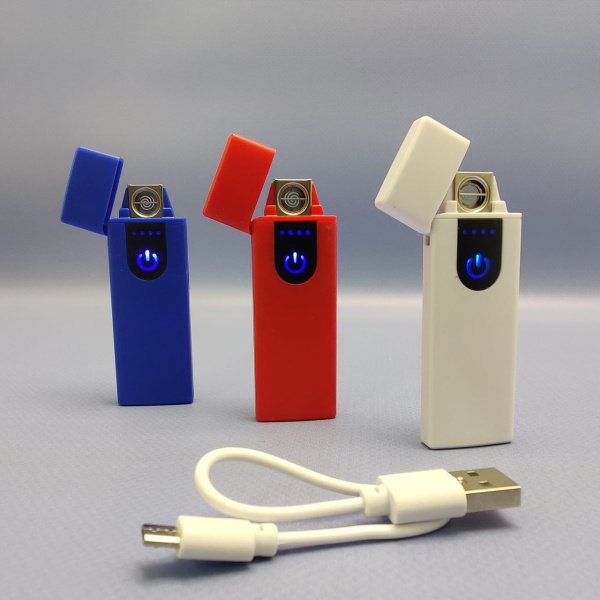 Удобная пьезозажигалка USB LIGHTER (беспламенная, перезаряжаемая)