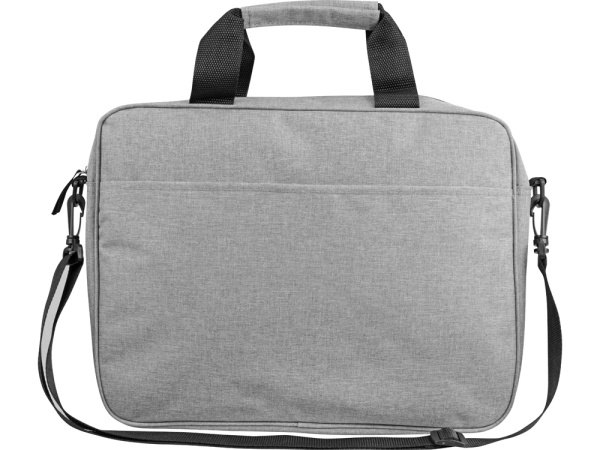 Сумка «Брейв» для документов и ноутбука 13,3", Цвет светло-серый/черный