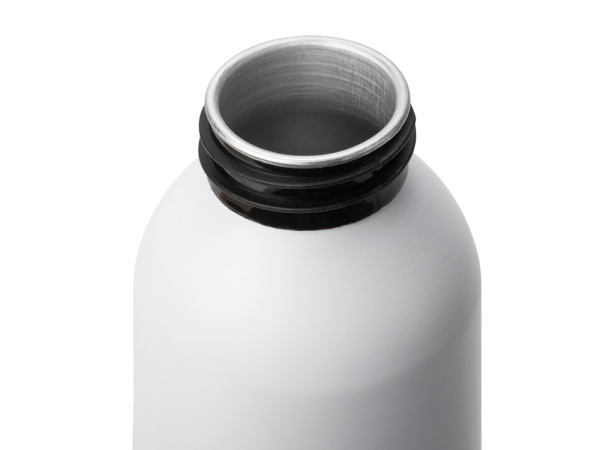 Алюминиевая бутылка для воды с ручкой «Plain Alu», 650 мл, Цвет белый