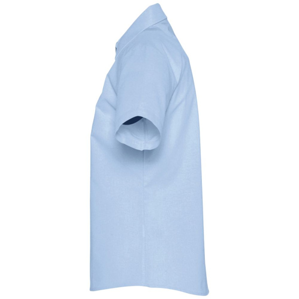 Рубашка женская с коротким рукавом Elite, голубая, XS–3XL