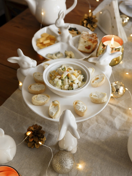 Тарелочка для сладостей &amp;quot;Воришки&amp;quot; (NEW), 23.5 см, Белый