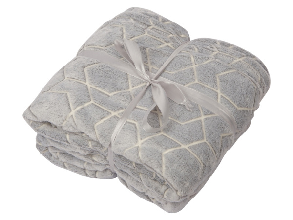 Светящийся в темноте плед «Lattice», Цвет серый