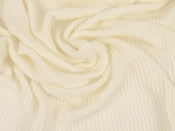 Плед акриловый «Chain», Цвет молочный, коричневый