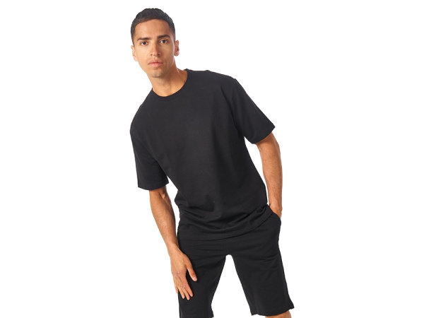 Футболка из френч терри «Warsaw», унисекс, Размер XS, Цвет черный