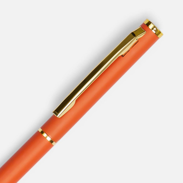 Ручка шариковая Hotel Gold, ver.2, матовая оранжевая, 13х0,7 см