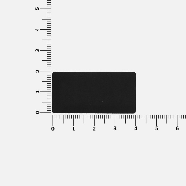 Лейбл Listra Soft Touch, XS, черный, 2х4 см