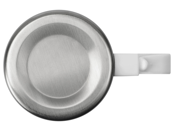 Стальная кружка с двойными стенками «Climber», Цвет серебристый/белый