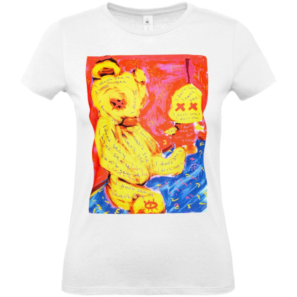 Футболка женская I Don't See You, белая, S–XL