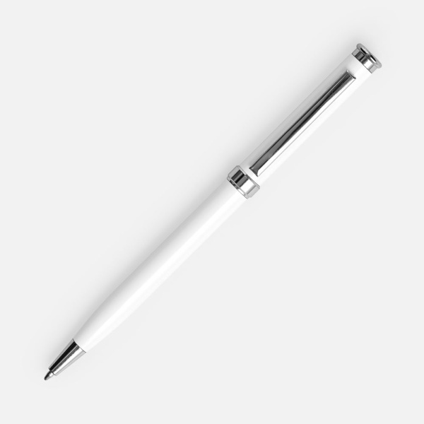 Ручка шариковая Finn Chrome, белая, 13,8х0,9 см